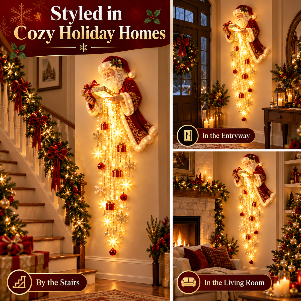 🔥 LAST CHANCE! 49% OFF 🎅Santa’s Christmas Starfall Lights