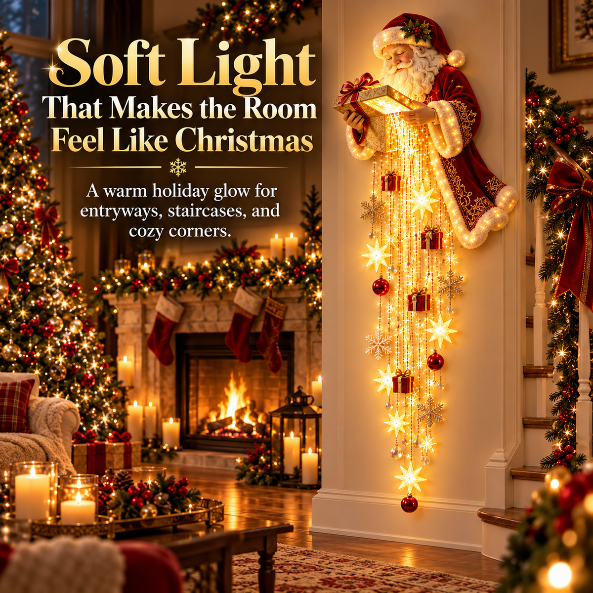 🔥 LAST CHANCE! 49% OFF 🎅Santa’s Christmas Starfall Lights