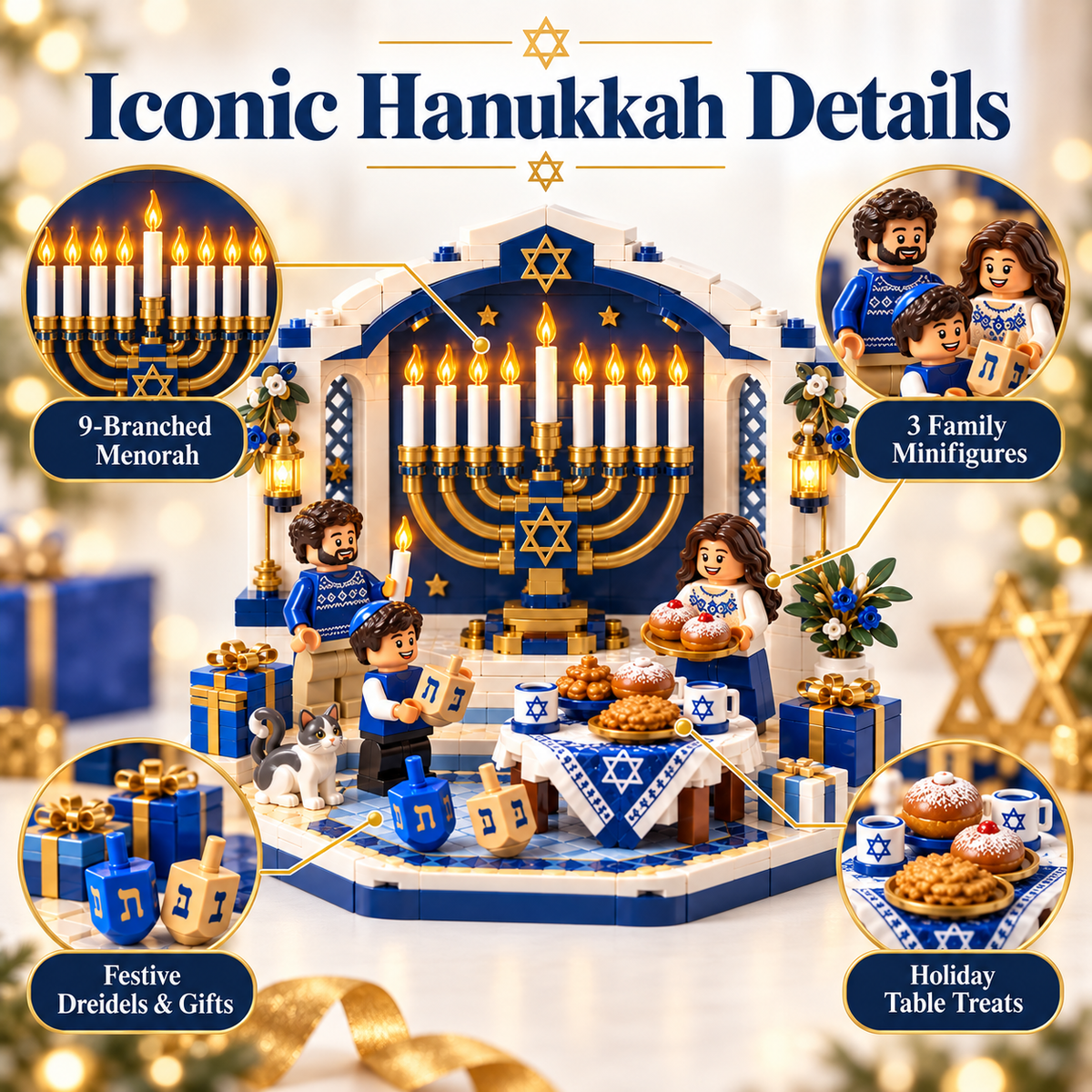 🕎 Last Day 49% OFF🔥 Build, Light & Celebrate Hanukkah Together