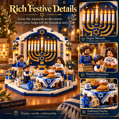 🕎 Last Day 49% OFF🔥 Build, Light & Celebrate Hanukkah Together