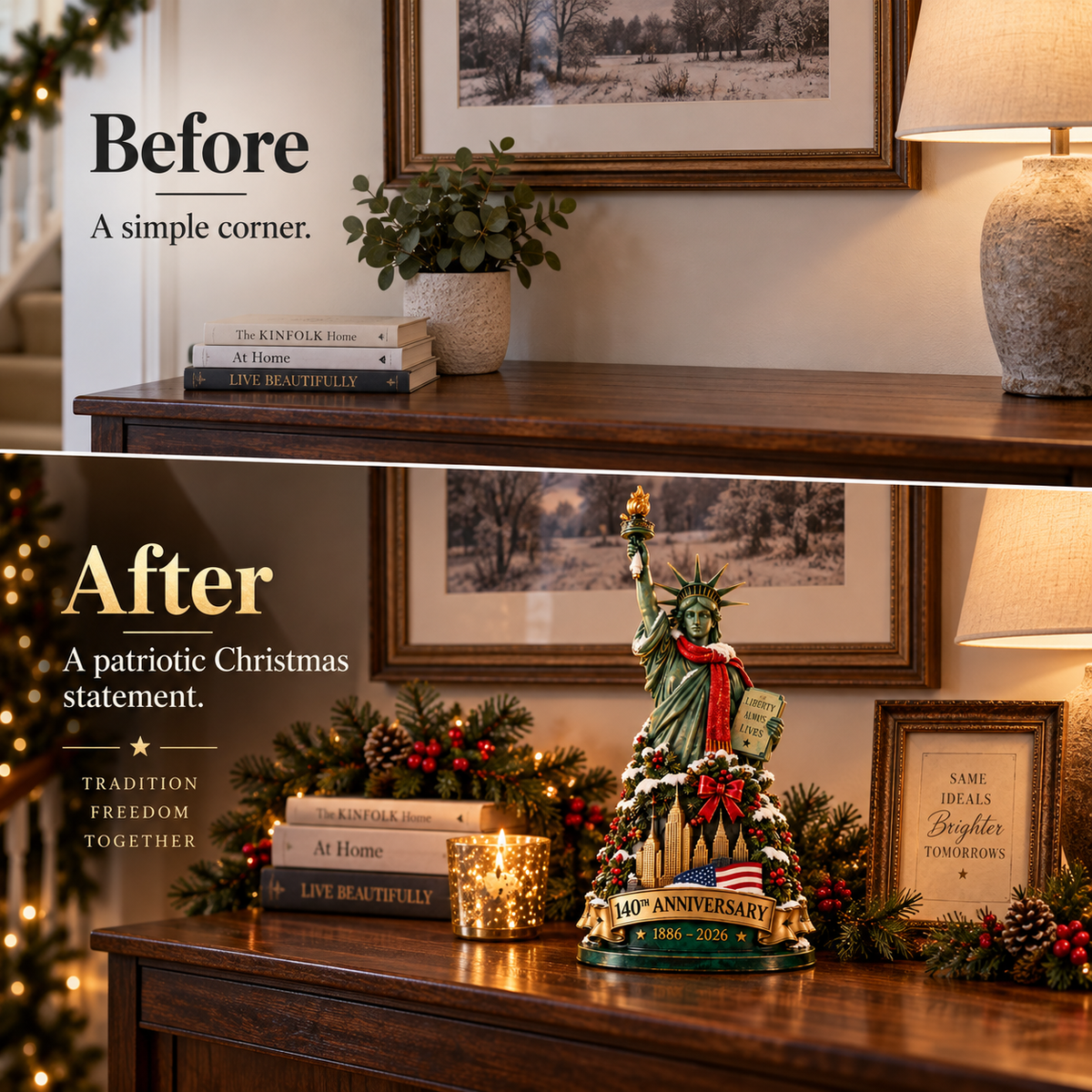 🇺🇸✨ 140 Years of Lady Liberty™ – A Christmas Keepsake of Freedom & Hope