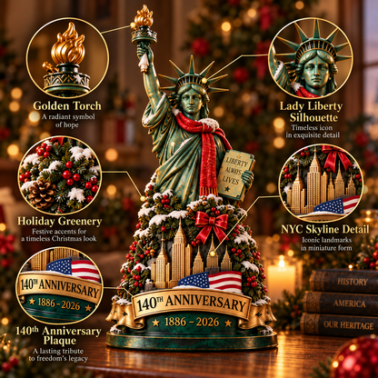 🇺🇸✨ 140 Years of Lady Liberty™ – A Christmas Keepsake of Freedom & Hope