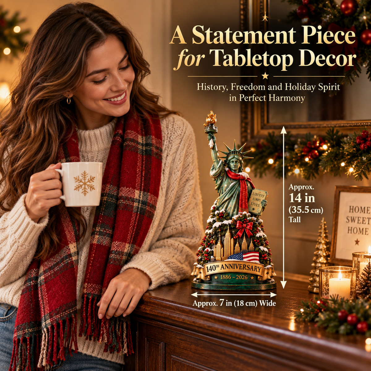 🇺🇸✨ 140 Years of Lady Liberty™ – A Christmas Keepsake of Freedom & Hope