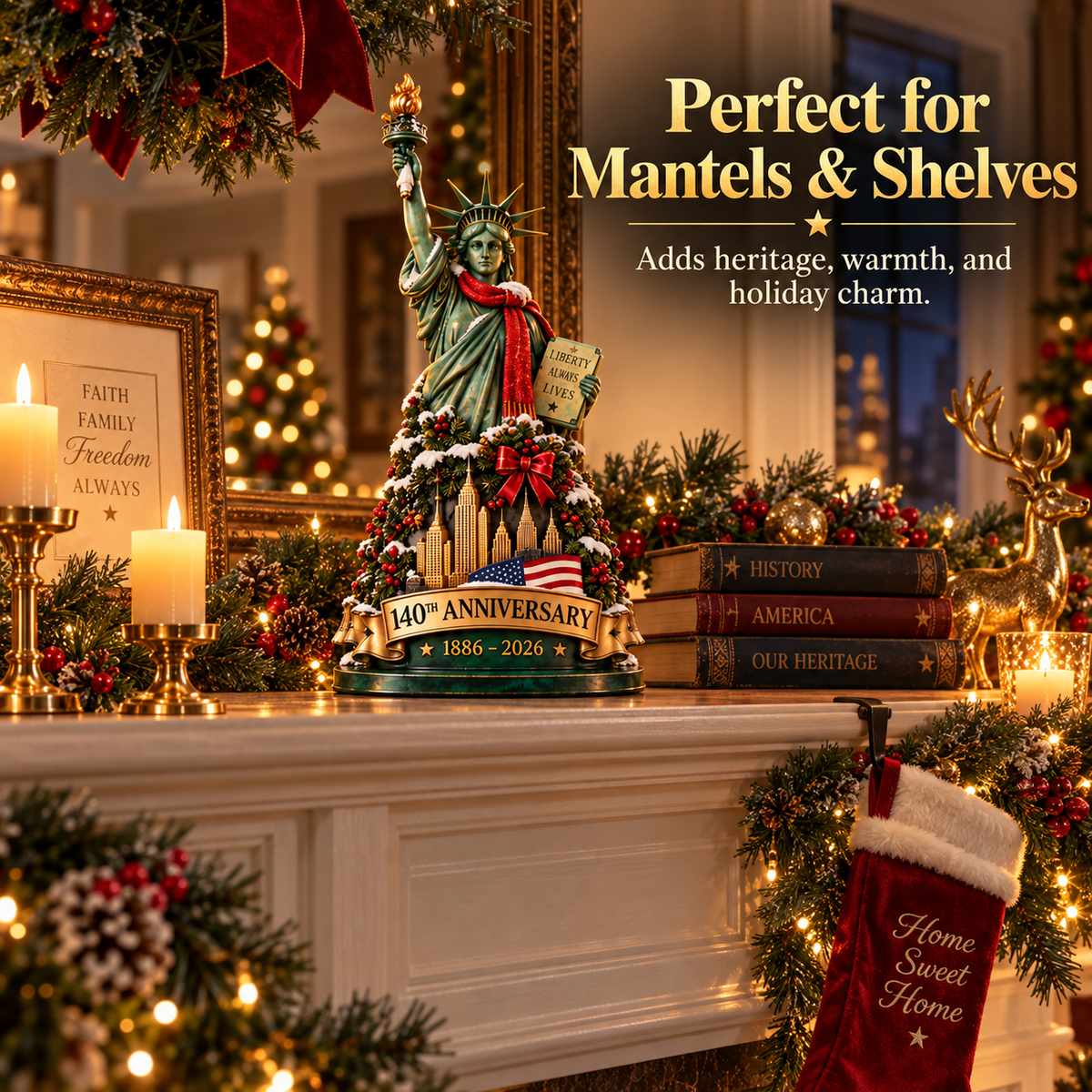🇺🇸✨ 140 Years of Lady Liberty™ – A Christmas Keepsake of Freedom & Hope