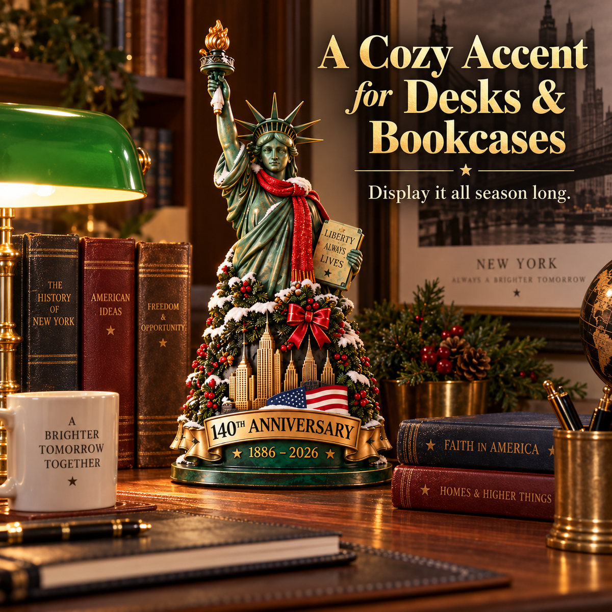 🇺🇸✨ 140 Years of Lady Liberty™ – A Christmas Keepsake of Freedom & Hope