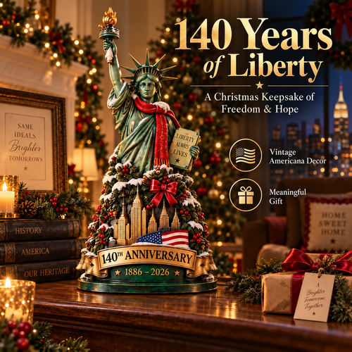 🇺🇸✨ 140 Years of Lady Liberty™ – A Christmas Keepsake of Freedom & Hope