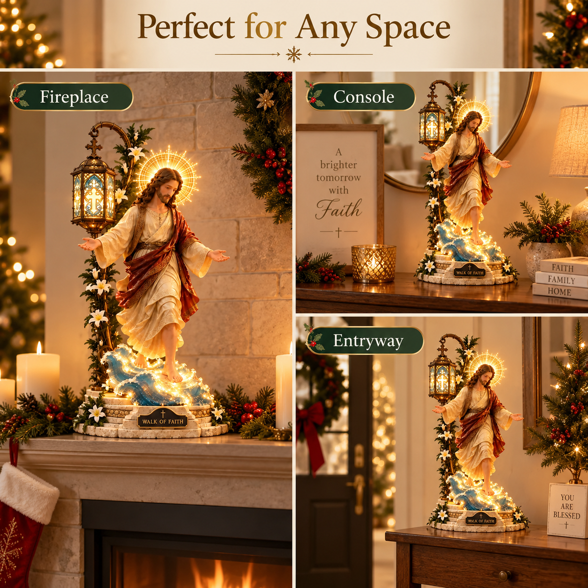 🔥 LAST DAY 50% OFF✝️ Walk of Faith™ Illuminated Jesus Tabletop Decor – A Guiding Light for Your Home