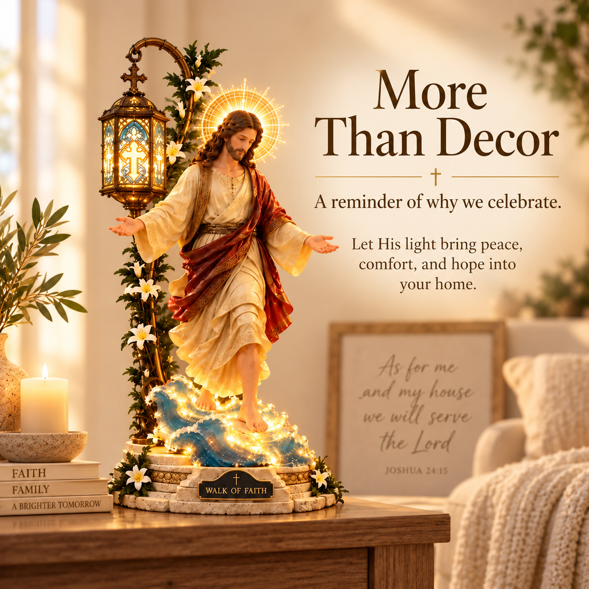 🔥 LAST DAY 50% OFF✝️ Walk of Faith™ Illuminated Jesus Tabletop Decor – A Guiding Light for Your Home
