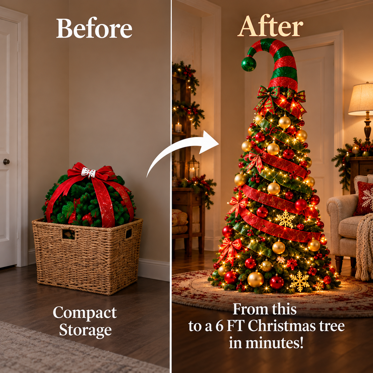🎅 The Christmas Tree for People Who Hate Setting Up Christmas Trees