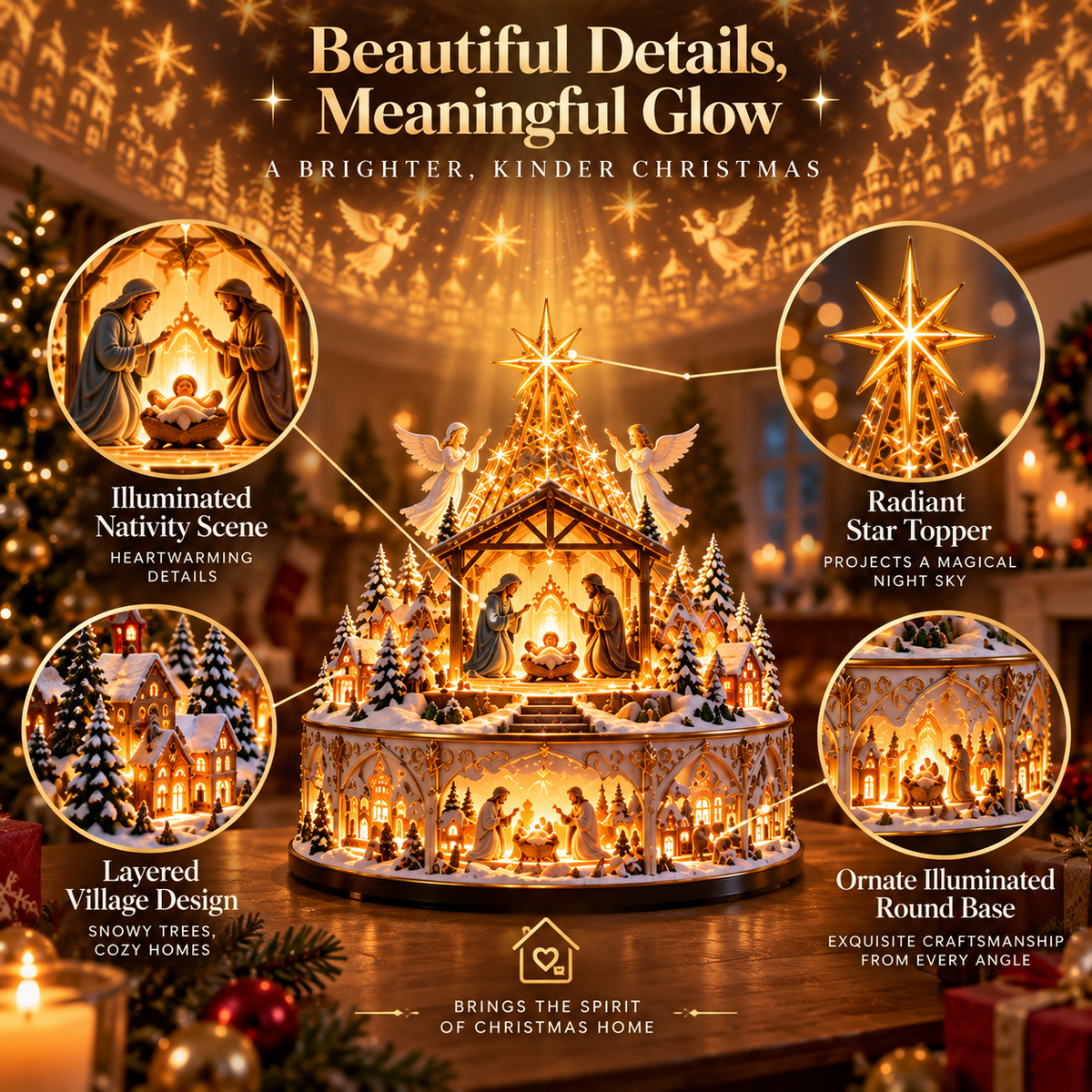 🌟 Bethlehem Sky Village™ – Let the Story of Christmas Fill the Room