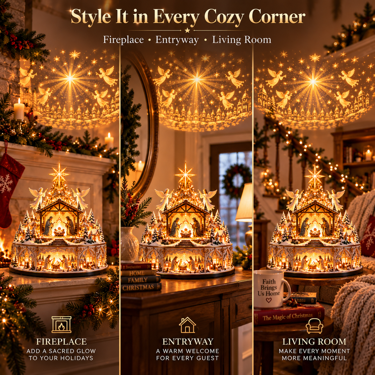 🌟 Bethlehem Sky Village™ – Let the Story of Christmas Fill the Room