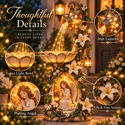 👼✨Last Day 49% OFF✨ Angel Starlight Garden Fountain™ – Faith-Inspired Lighted Outdoor Decor