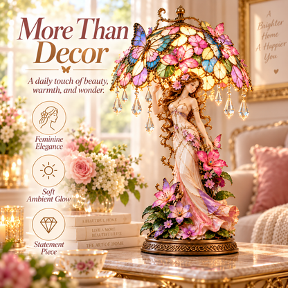 🔥 Last Day 49% OFF🦋 Butterfly Blossom Glow™ – Illuminated Floral Fairy Table Lamp