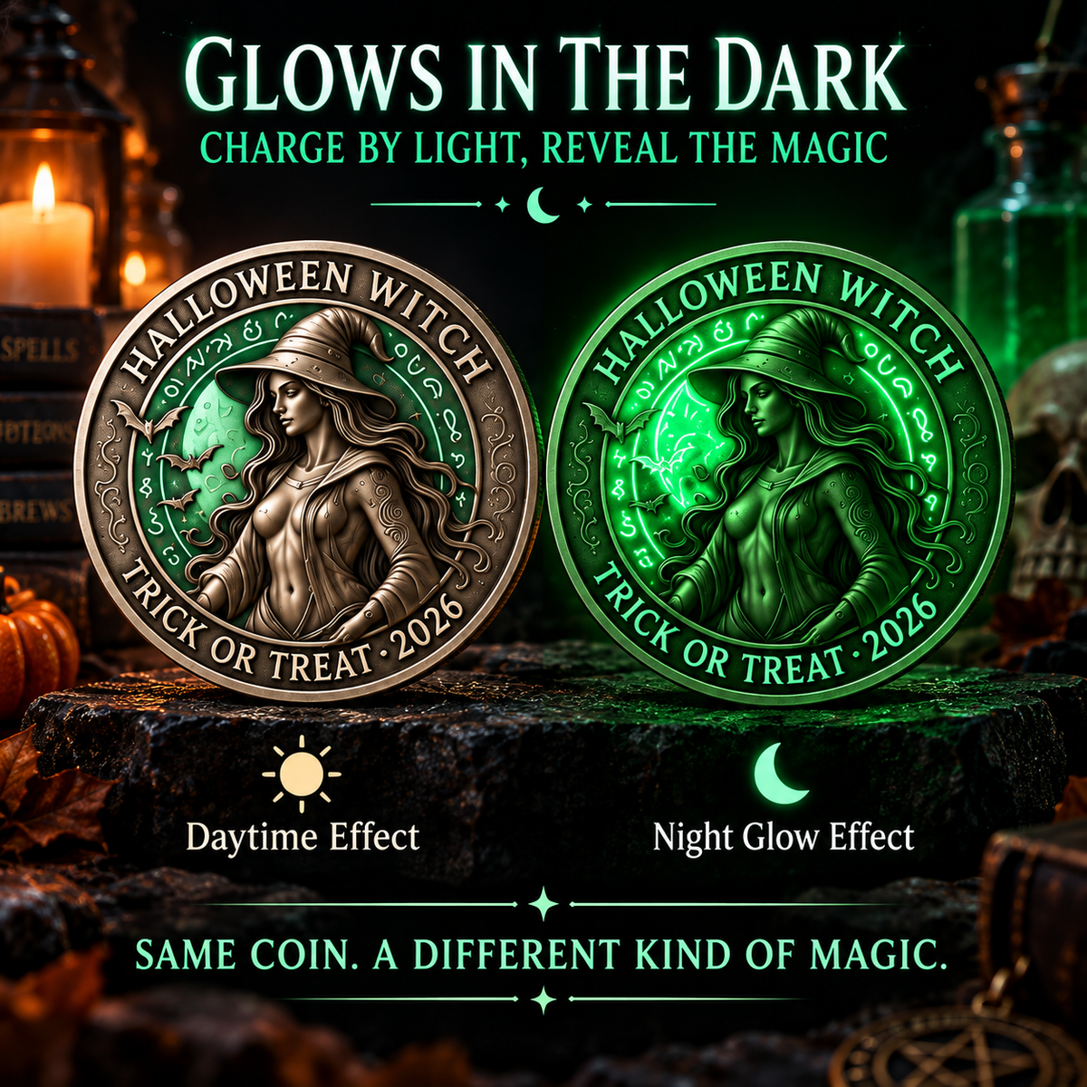 🧙‍♀️ Halloween Witch Coin™ Carry a Little Magic With You