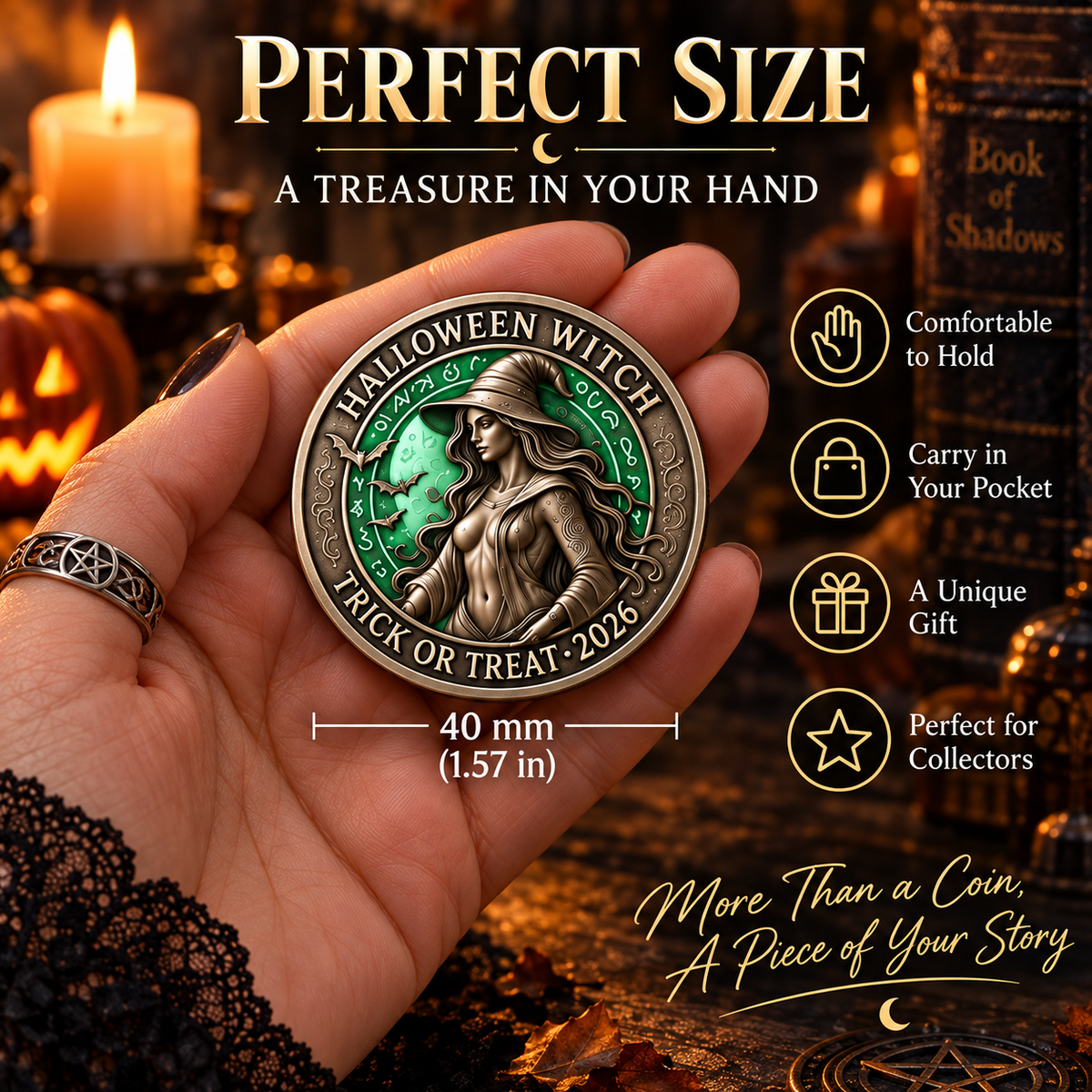🧙‍♀️ Halloween Witch Coin™ Carry a Little Magic With You