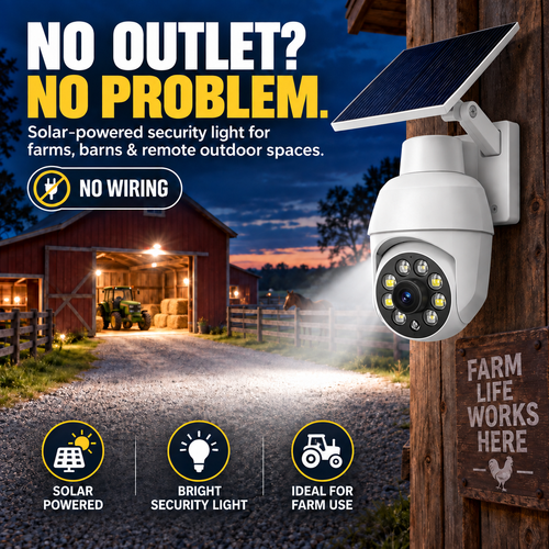 ⏰Final 3 Hours Sale 50% OFF🔥🔥 - Solar-Powered Simulated Surveillance Camera Street Light