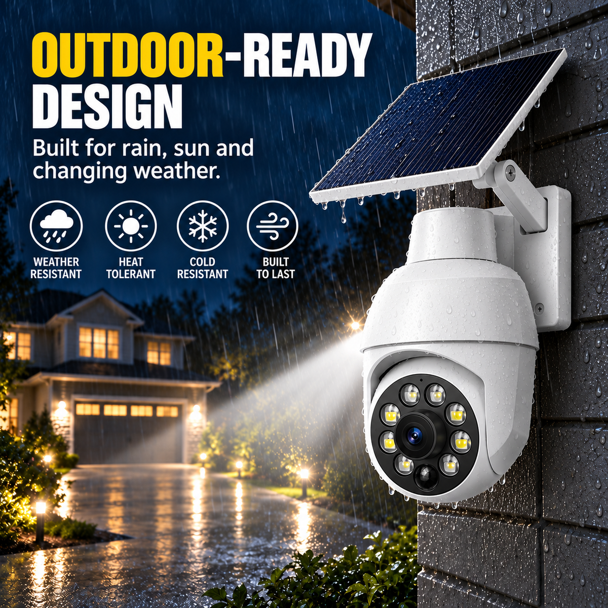 ⏰Final 3 Hours Sale 50% OFF🔥🔥 - Solar-Powered Simulated Surveillance Camera Street Light