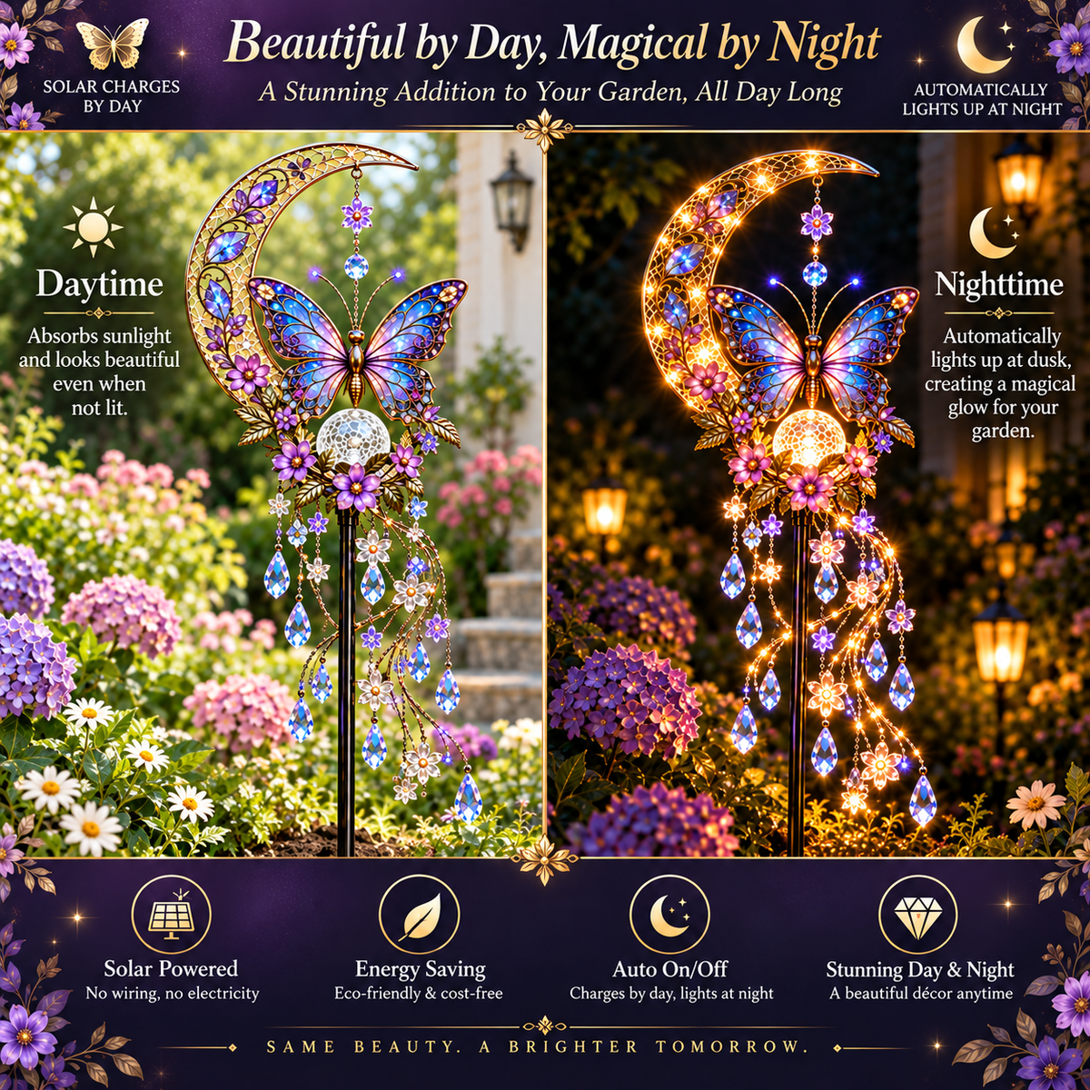 🦋 Butterfly Moonlight Cascade™ – Magical Lighted Garden Decor ✨