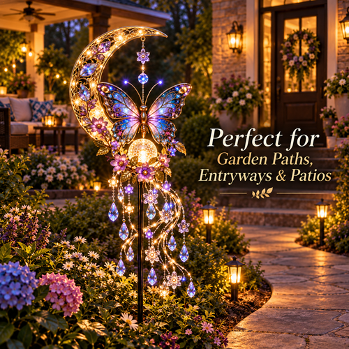 🦋 Butterfly Moonlight Cascade™ – Magical Lighted Garden Decor ✨