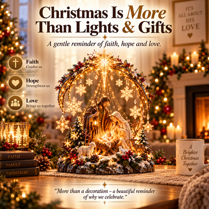 🔥 Last Day 50% OFF 🔥⭐ Bethlehem Starlight Nativity Arch™ – Lighted Christmas Tabletop Decor