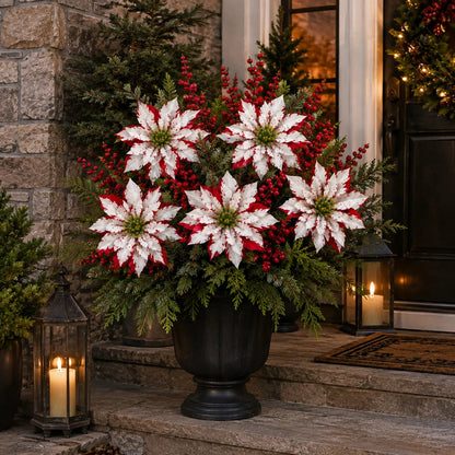 ❀Last Day 49% OFF🔥Christmas Poinsettia Planter Inserts