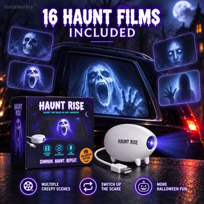 🎃 Halloween window projector✨ 16 Spooky Movies – USB-Powered Christmas Decoration