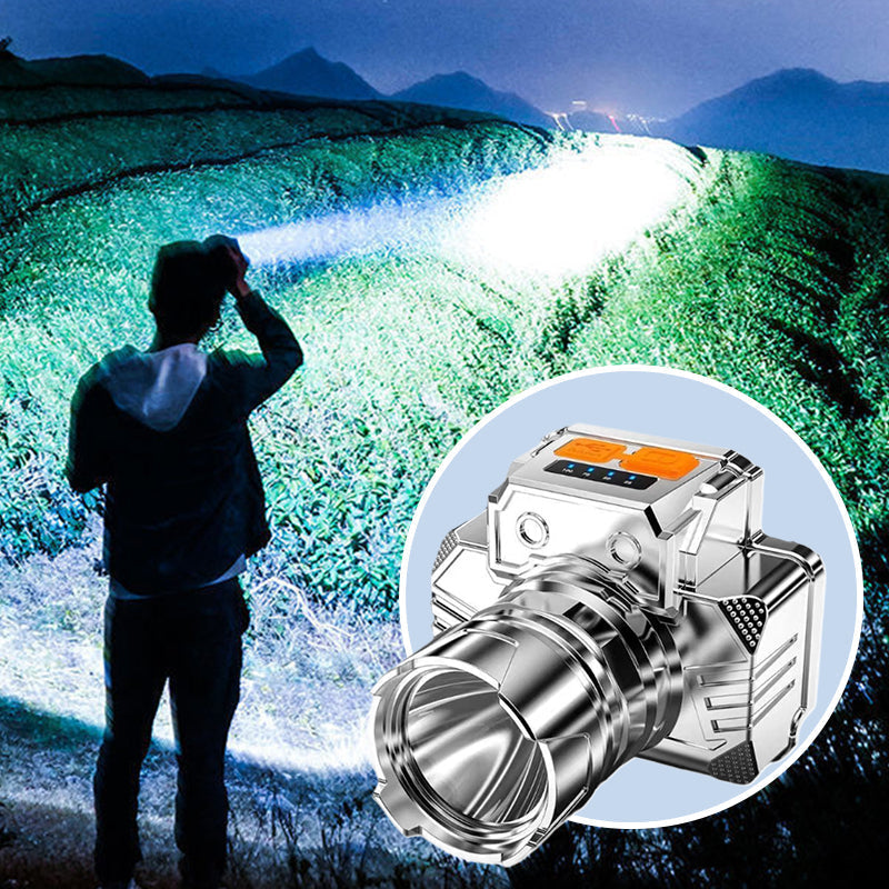 🐟🔦 Rechargeable LED Headlamp–Bright hands-free lighting for fishing, repairs, camping & everyday emergencies.